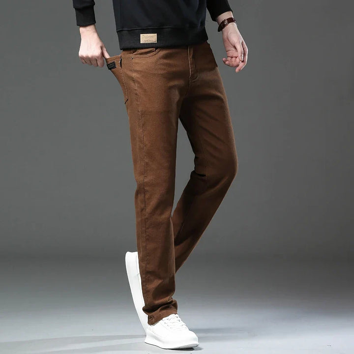 Durable Vance men's regular fit straight leg pants. Versatile, all-season comfort for daily casual & workwear.