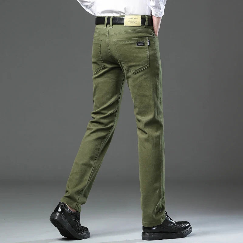 Vance men's regular fit straight leg pants. All-season comfort & versatility for any casual or work occasion.