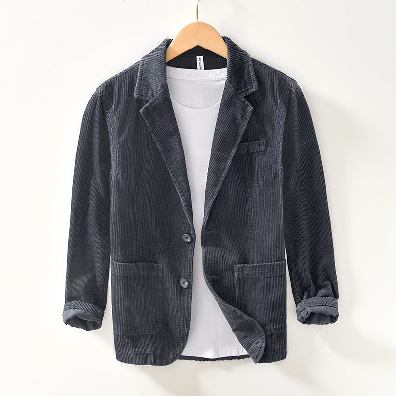 Classic Men's VARESE blazer, sleek back view highlighting tailored fit; ideal for smart-casual wear.