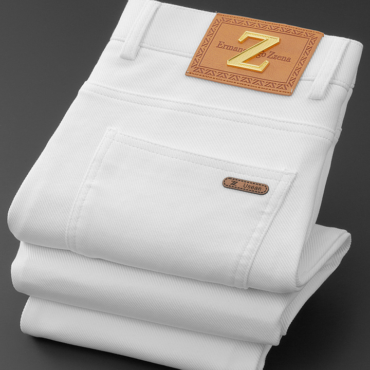 Khaki Men's Vault slim fit jeans, tailored for casual comfort & modern menswear.