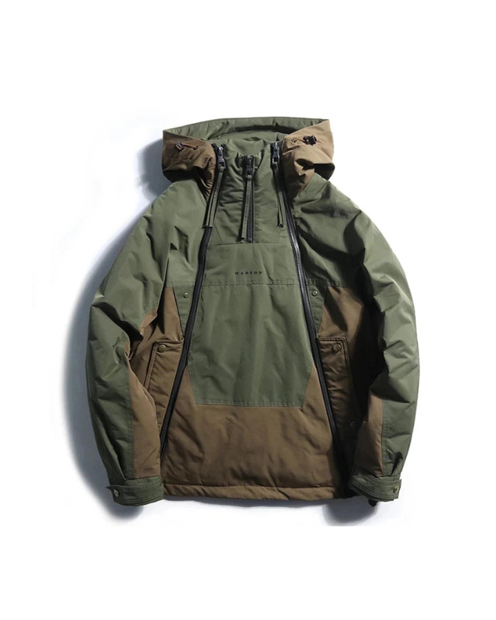 Men's Vector insulated techwear jacket in a sleek design, perfect for cold weather & streetwear.