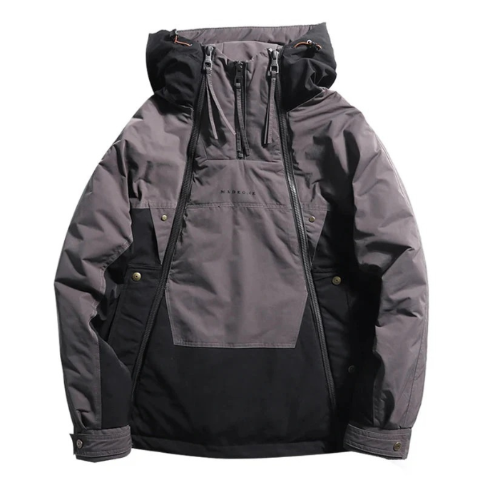 Interior of Men's Vector insulated techwear jacket with comfortable lining and adjustable hood.