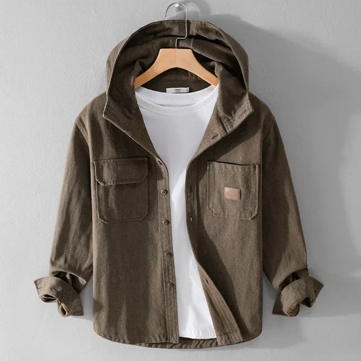 Relaxed fit men's Ventra hoodie, offering comfortable, warm, and durable everyday casual wear for fall/winter.