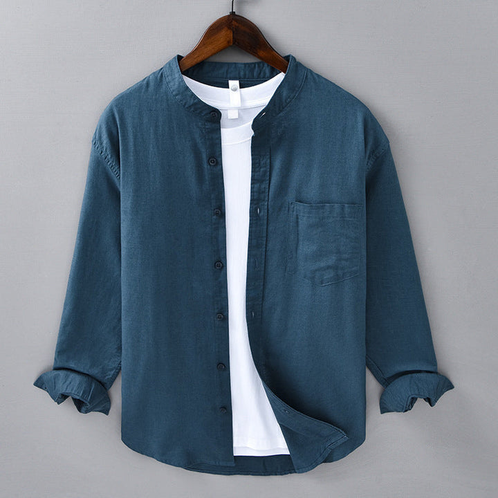 Classic men's wear: Verona casual long sleeve button-down for resort style & vacation.