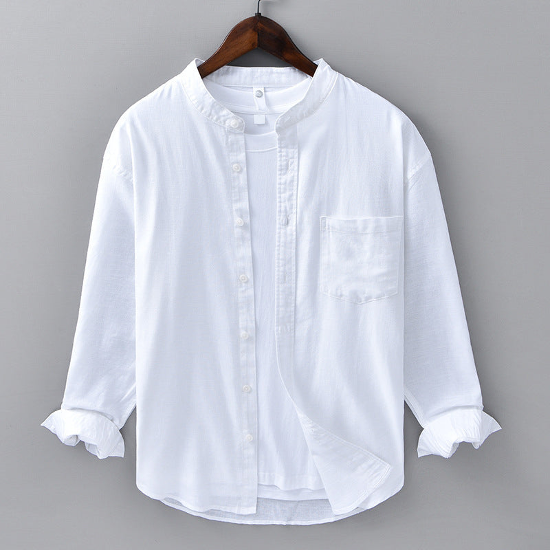 Vacation wear: Men's Verona casual button-down, a relaxed fit long sleeve shirt for resort style.