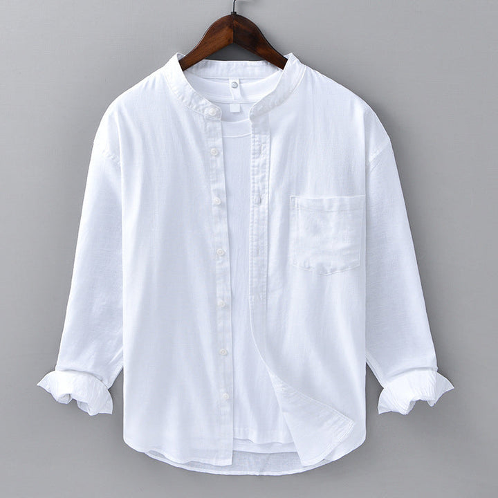 Vacation wear: Men's Verona casual button-down, a relaxed fit long sleeve shirt for resort style.