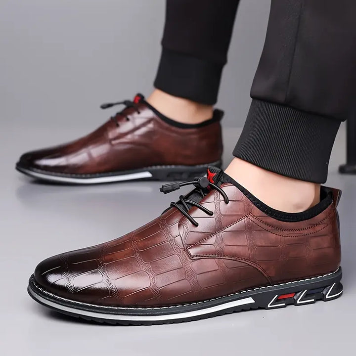 Sleek men's Verona dress sneakers, offering superior comfort & a polished finish for active wear.