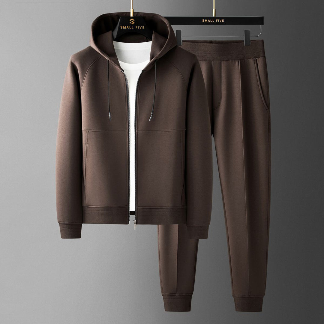 Men's Verona Elite tracksuit set, full front view. Ideal for active comfort & sporty style.