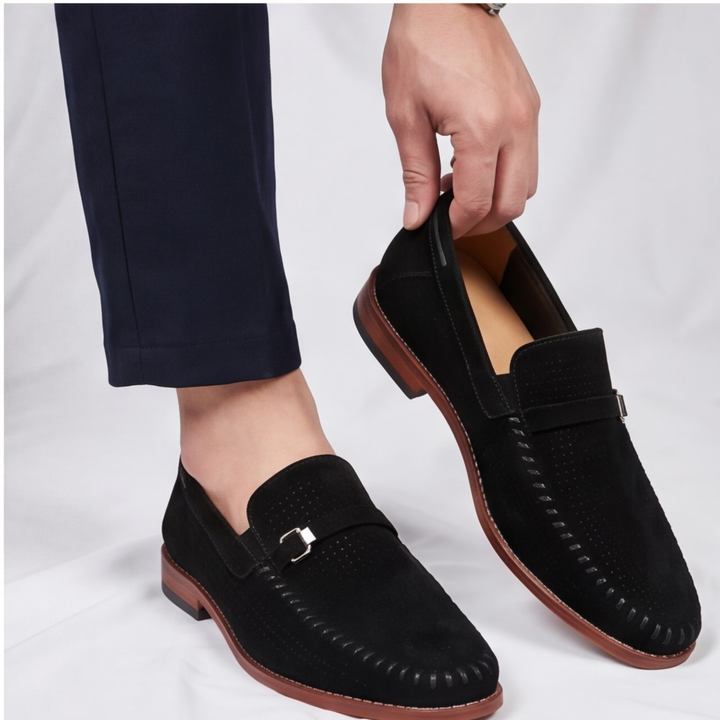 Men's Verona Perforated Loafers, perfect blend of a dress shoe's elegance & a casual shoe's ease.