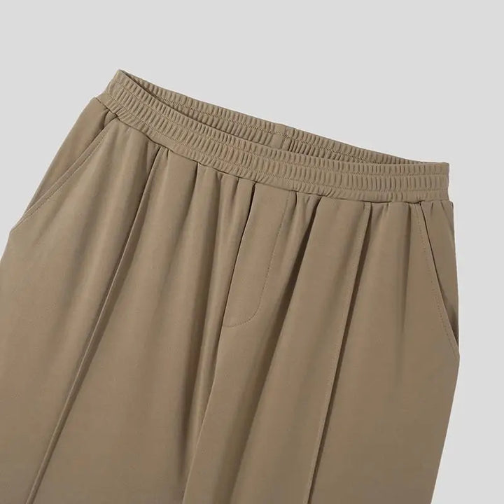 Casual outfit with Verona Pleated Men's Trousers, showcasing relaxed yet refined style.