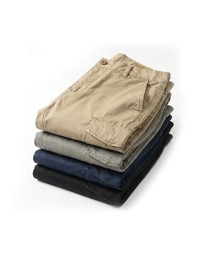 Men's versatile cargo pants, tapered fit, perfect for everyday comfort and casual wear.