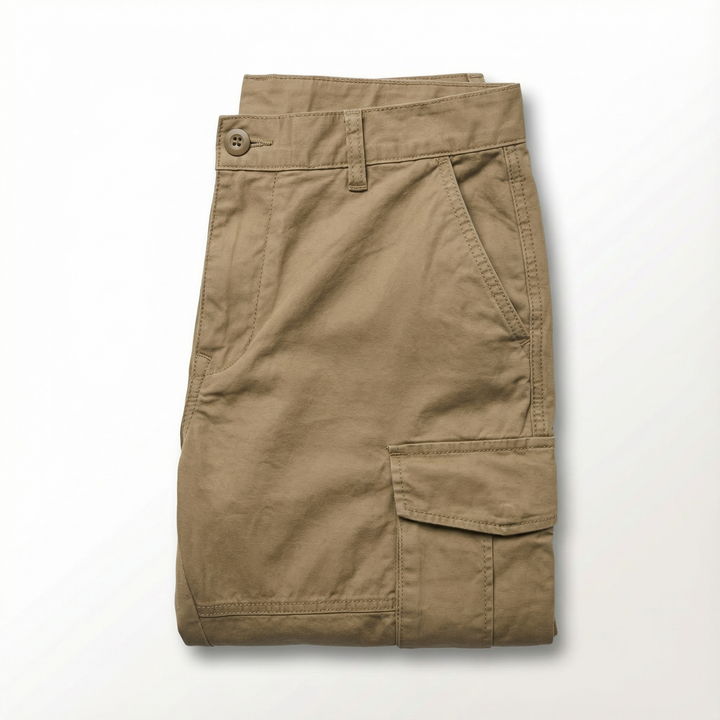 Comfortable men's cargo pants with a modern tapered fit & functional utility pockets.