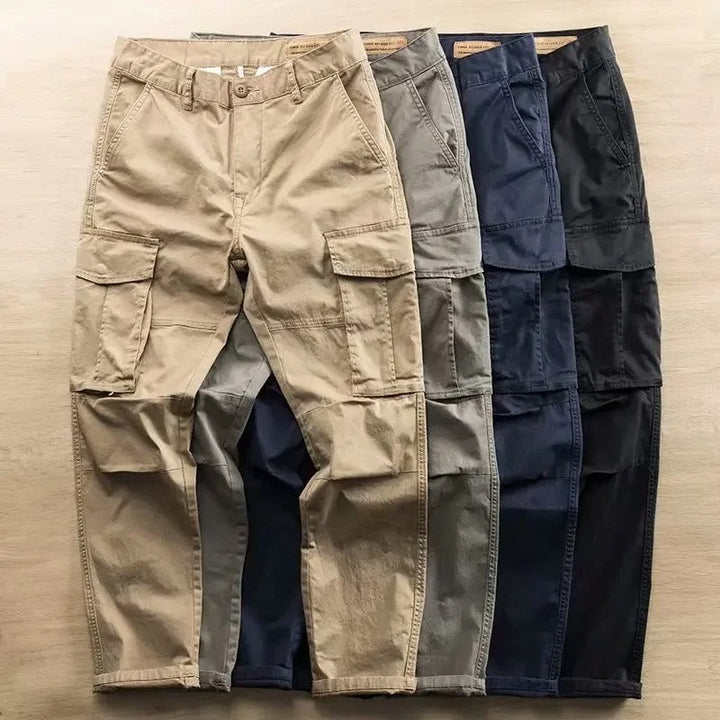 Stylish men's utility cargo pants, designed for everyday comfort & a versatile modern look.
