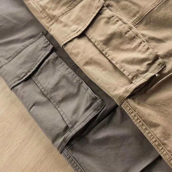 Versatile men's cargo pants, comfortable & practical for casual and daily activities.