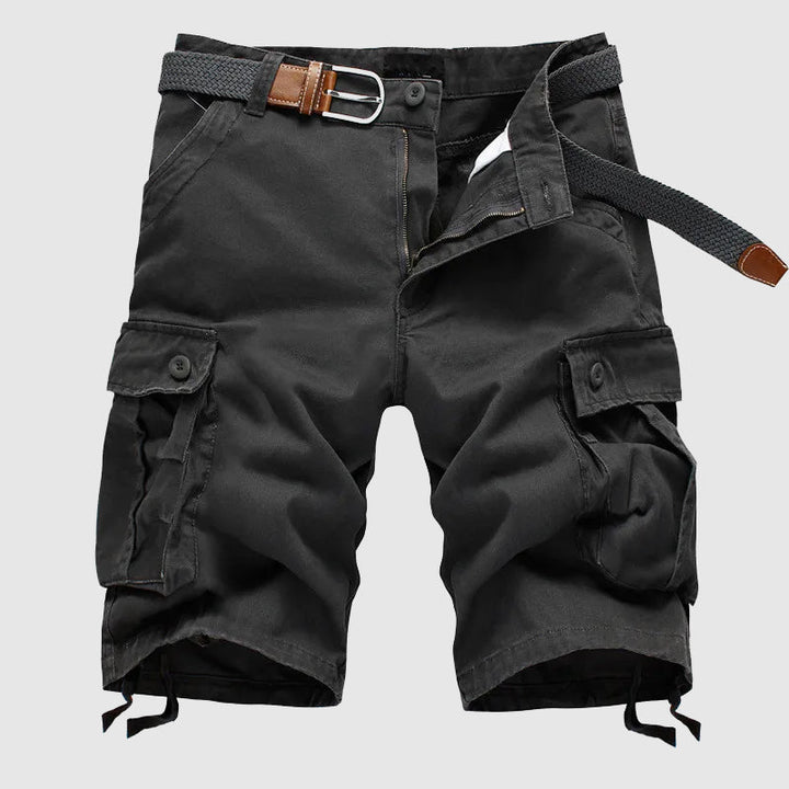 Men's versatile cargo shorts with multiple utility pockets, ideal for adventure, travel & casual wear.