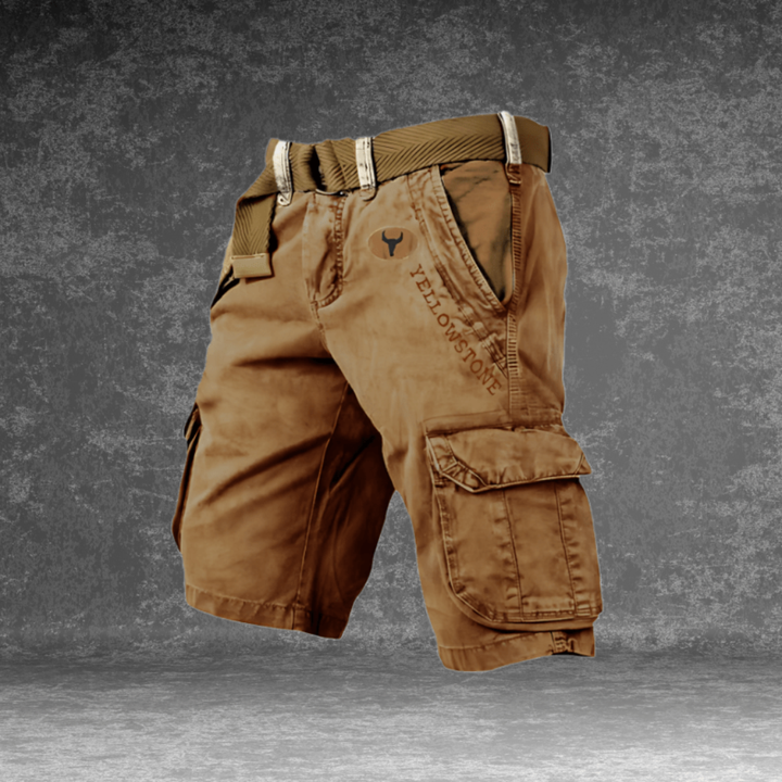 Outdoor-ready men's cargo shorts with multiple secure pockets, built for durability and comfort on any adventure.