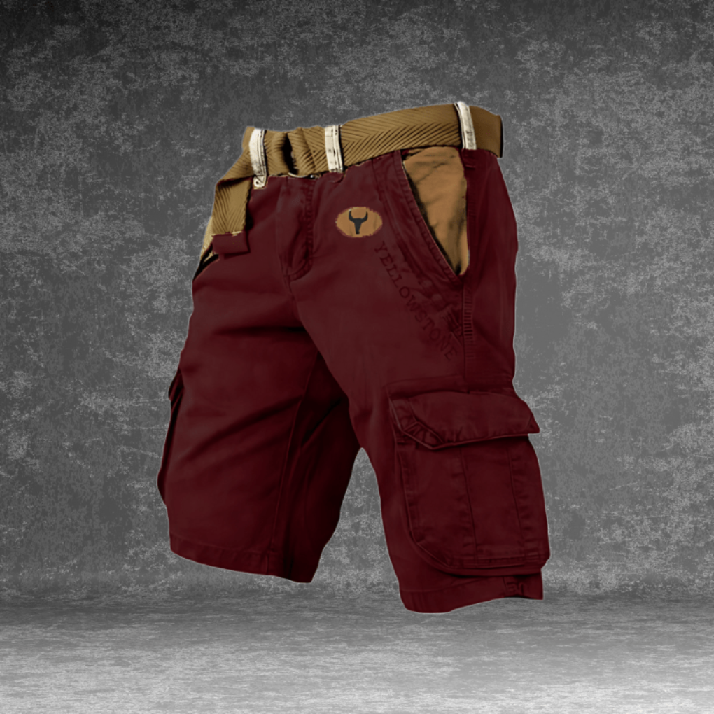 Versatile men's cargo shorts offering both comfort and practicality with numerous pockets for casual and active wear.