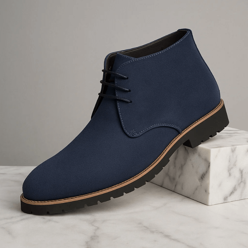 Comfortable men's everyday boots with durable construction and excellent traction for fall/winter wear.