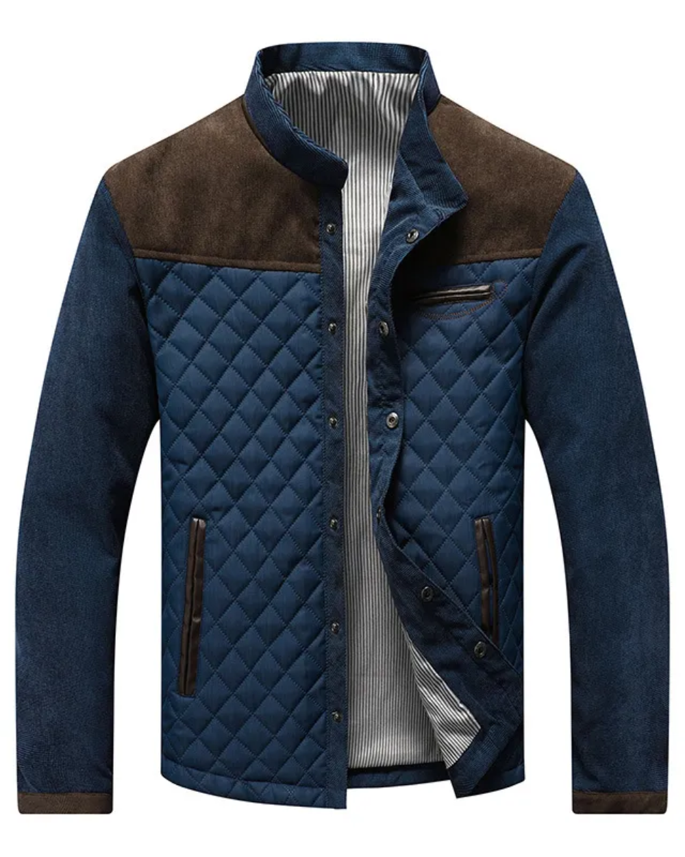 Men's versatile everyday casual jacket in timeless style, perfect for fall/spring. Lightweight and comfortable zipper outerwear.