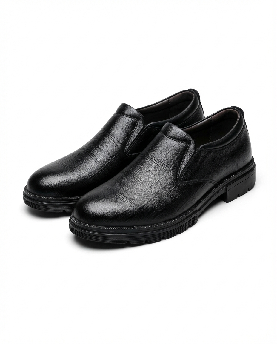 Timeless men's dress loafers, smart casual slip-on footwear, combining classic style with comfort.