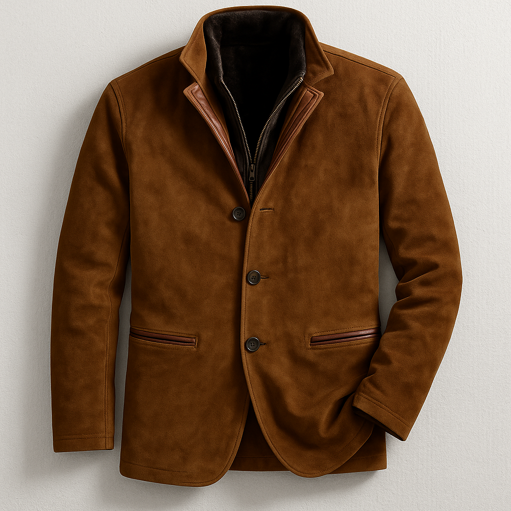 Stylish men's tailored fit field jacket. Classic outerwear, ideal for layering and casual fashion.