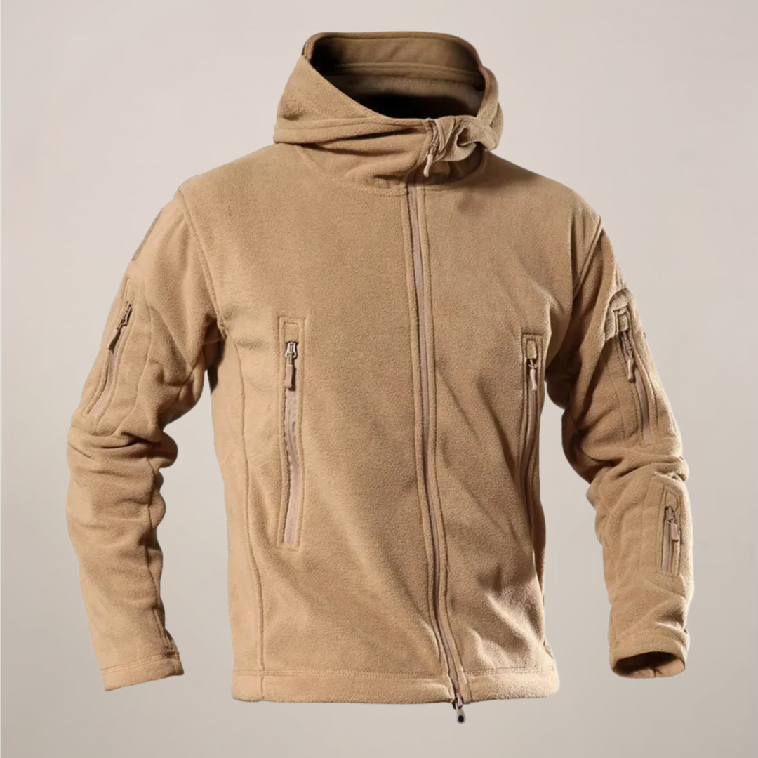 Casual men's hooded jacket, ideal for autumn comfort. Lightweight and weather-resistant, perfect for outdoor activities & everyday wear.