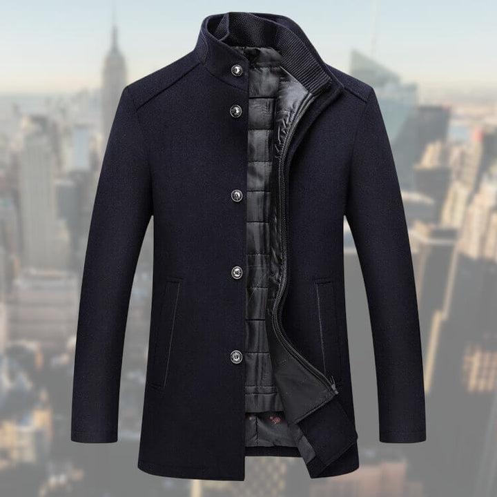 Lucas men's casual jacket with detachable vest, offering versatile multi-season outerwear for everyday style.