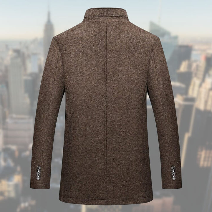 Men's versatile winter coat with a detachable vest, offering warmth & adaptable style for smart casual fashion.