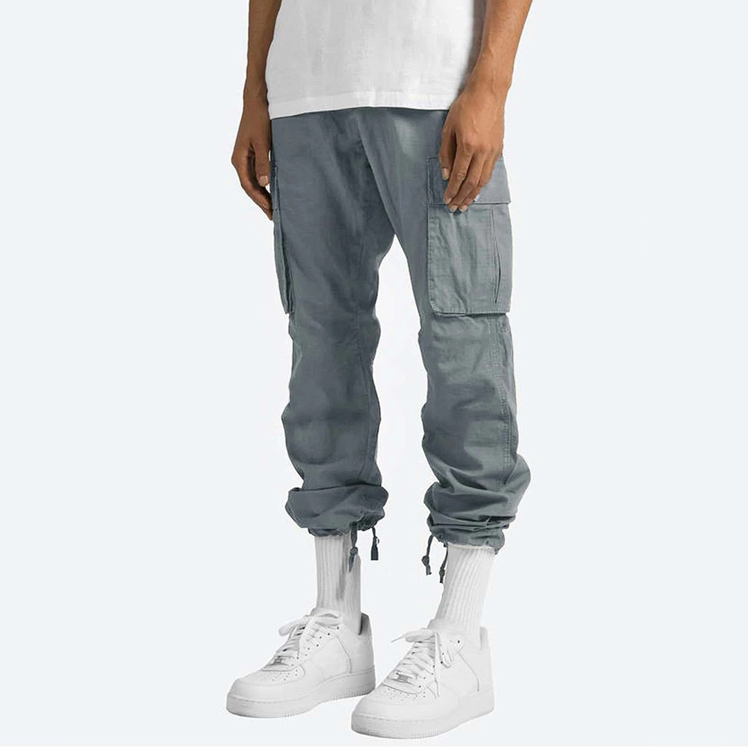 Durable men's cargo trousers with practical pockets, great for all adventures.