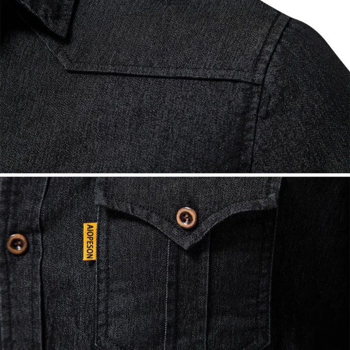 Men's slim fit long sleeve button-down, a classic and modern everyday top.