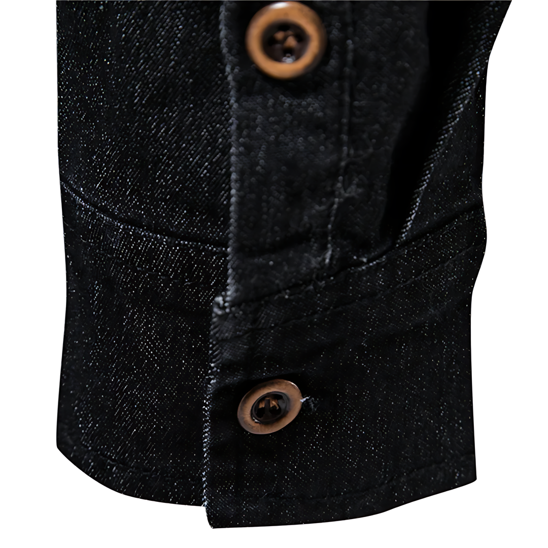 Men's fashion button-down top, long sleeve and versatile for any look.