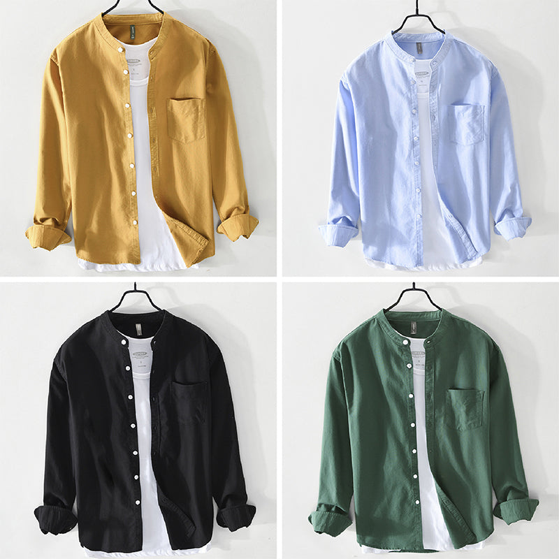 Men's versatile long sleeve button-up shirt. Classic style for casual & formal wear, perfect for all seasons.