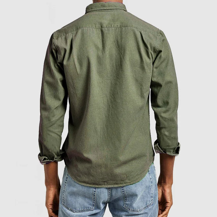 Designed for comfort, this men's long sleeve casual shirt offers versatile and stylish options for everyday fashion.