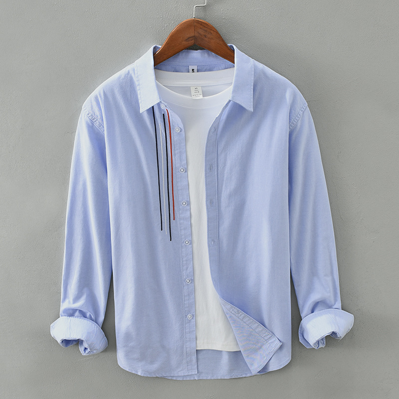 Classic men's comfort fit long-sleeve shirt, a wardrobe essential for stylish casual fashion.