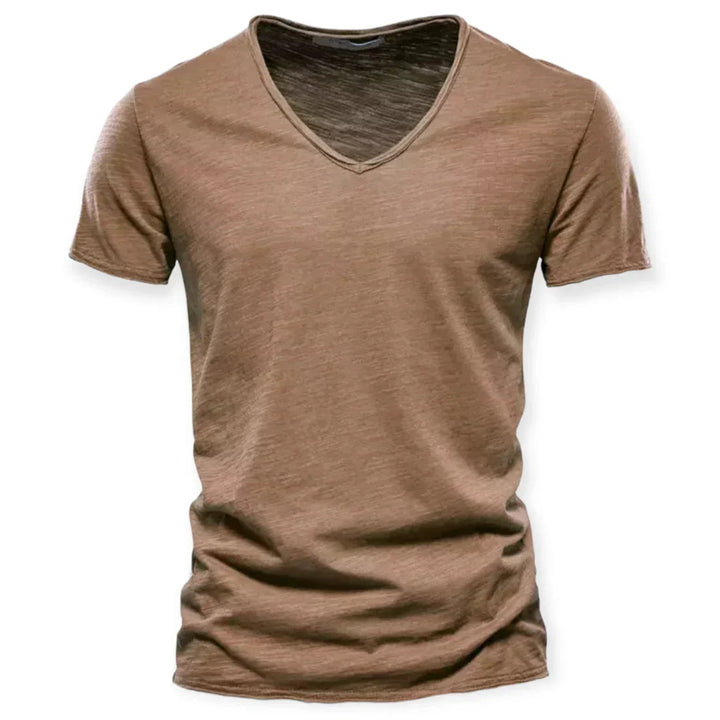 Stylish men's V-neck t-shirt, a perfect casual wear top for everyday style and summer basics.