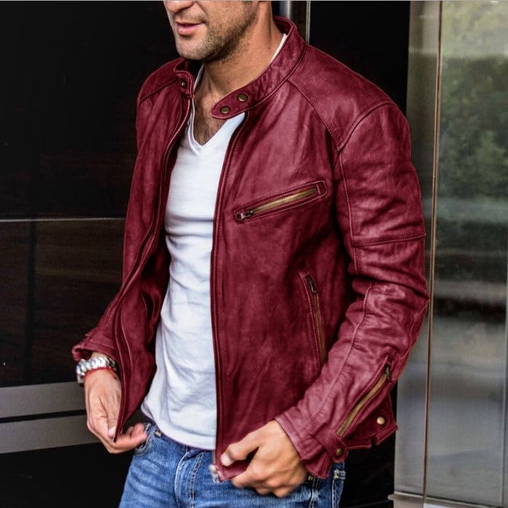 Men's classic weatherproof all-season jacket, a versatile & durable coat for fall & winter men's fashion.