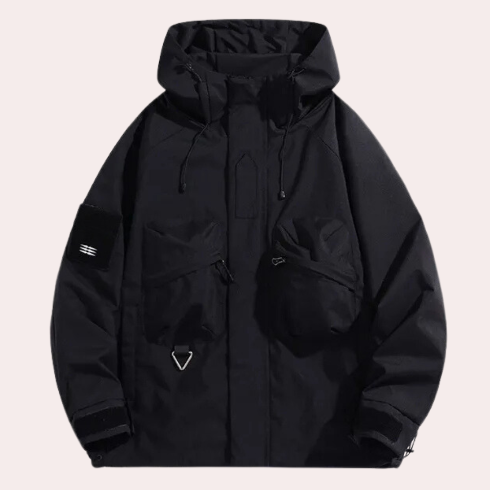 Modern men's lightweight outdoor jacket. Victor windbreaker, perfect for spring/fall, offers water-resistant comfort.