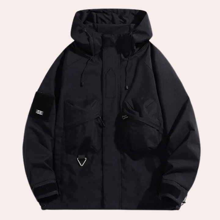Modern men's lightweight outdoor jacket. Victor windbreaker, perfect for spring/fall, offers water-resistant comfort.