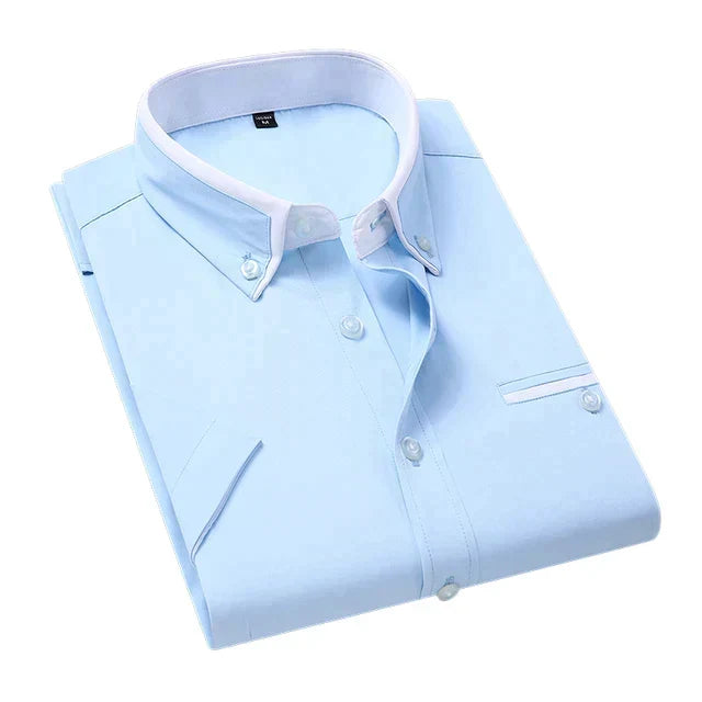 Fashionable Men's Victor short sleeve shirt. Versatile button-down, great for casual, business casual & summer outfits.