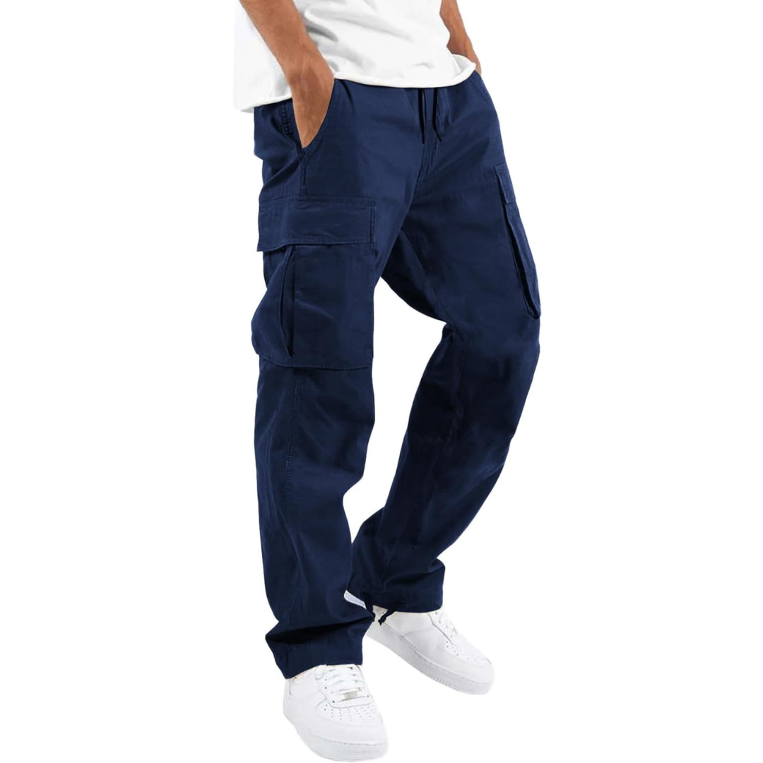 Vincent men's athletic cargo joggers, cotton, with ample pocket space for essentials.
