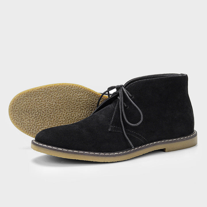 Men's classic desert boots, ideal for casual and formal occasions, featuring comfortable suede and durable construction.