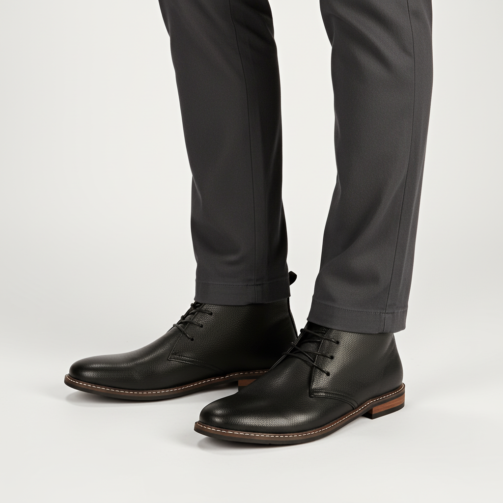 Durable men's vintage style suede shoes, offering slip-resistant comfort and classic appeal.