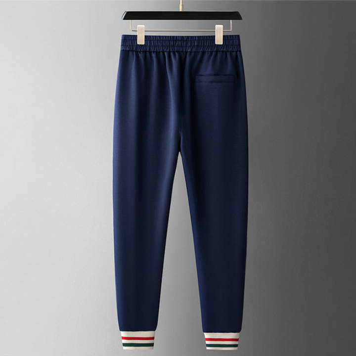 Men's fashion athletic tracksuit, Vivid Tempo design with stylish stripe detail.