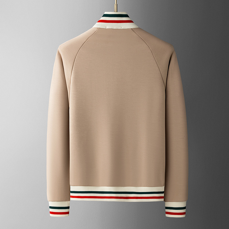 Stylish men's tracksuit, full zip jacket & athletic pants with stripe detail.