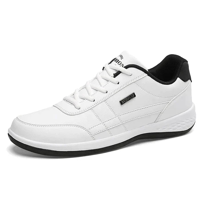Stylish men's walking shoes, WalkPro Medicus, offering all-day orthopedic support for casual and active wear.