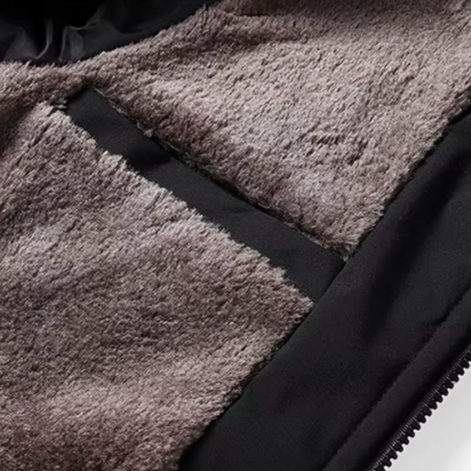 Stylish men's Alpine Guard winter jacket, warm outerwear for cold weather fashion & protection.