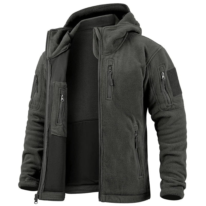 Versatile men's explorer jacket, offering warmth for outdoor camping, winter hiking, and travel adventures.