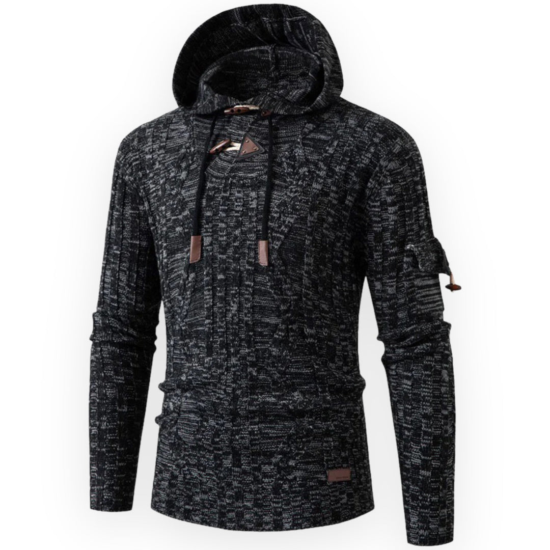 Versatile men's fleece hoodie, perfect for hiking, camping & casual outdoor wear.