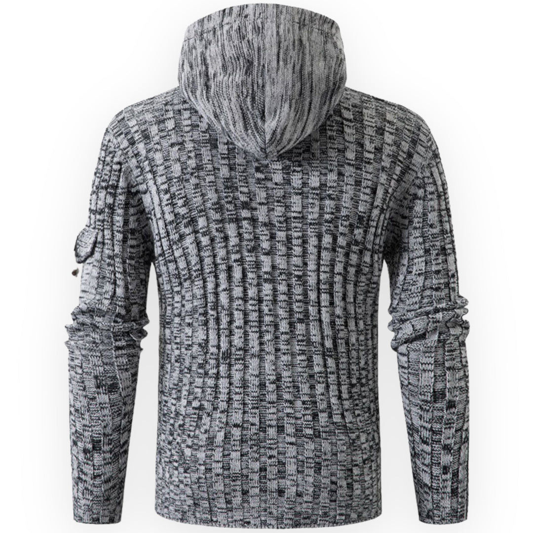Stylish men's fleece hoodie, designed for warmth, hiking, and casual comfort.