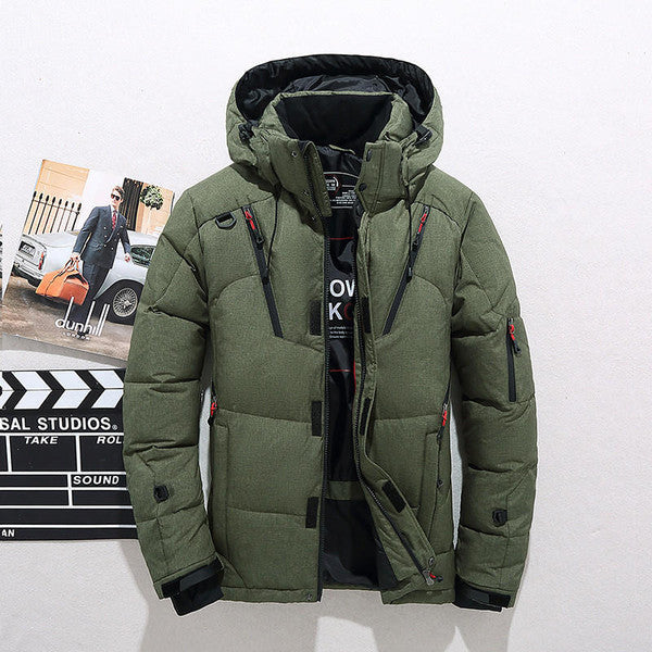 Warm men's winter jacket, padded & insulated for ultimate protection in cold weather.